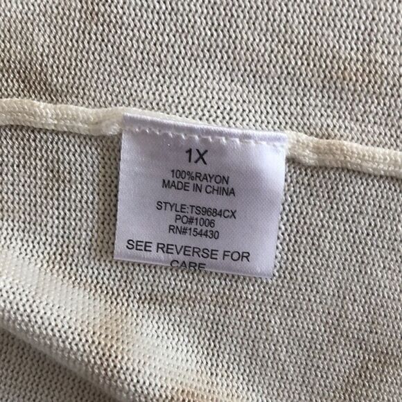 Theo & Spence long cream and latte long sweater - Picture 6 of 15